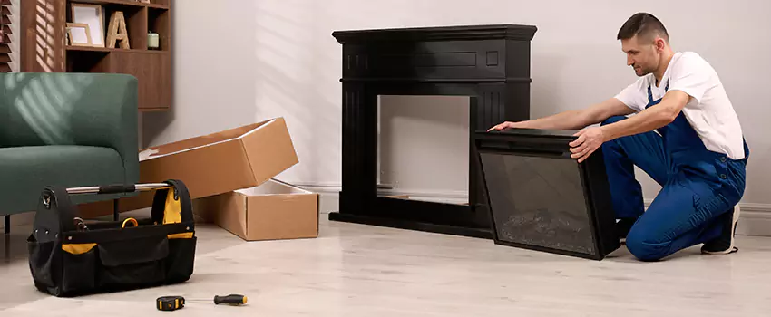 Old Rusted Metal Fireplace Repair And Replacement in Suwanee, GA