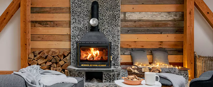 Thelin Hearth Products Direct Vent Gas Stove Fireplace Inspection in Suwanee, Georgia